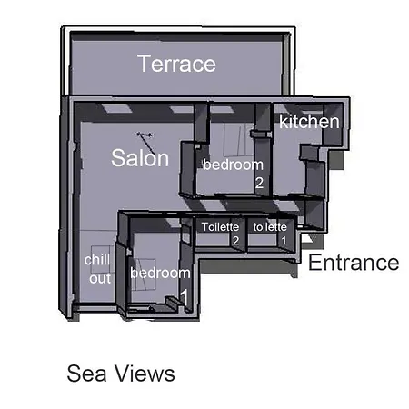 Bohemian Seaview Penthouse Daire